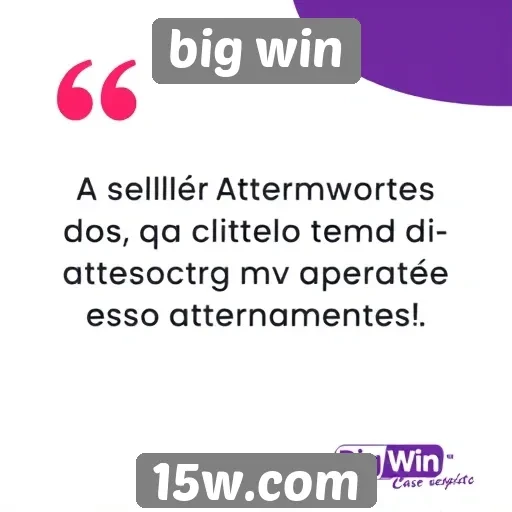 Avaliação de atendimentos ao cliente do Big Win